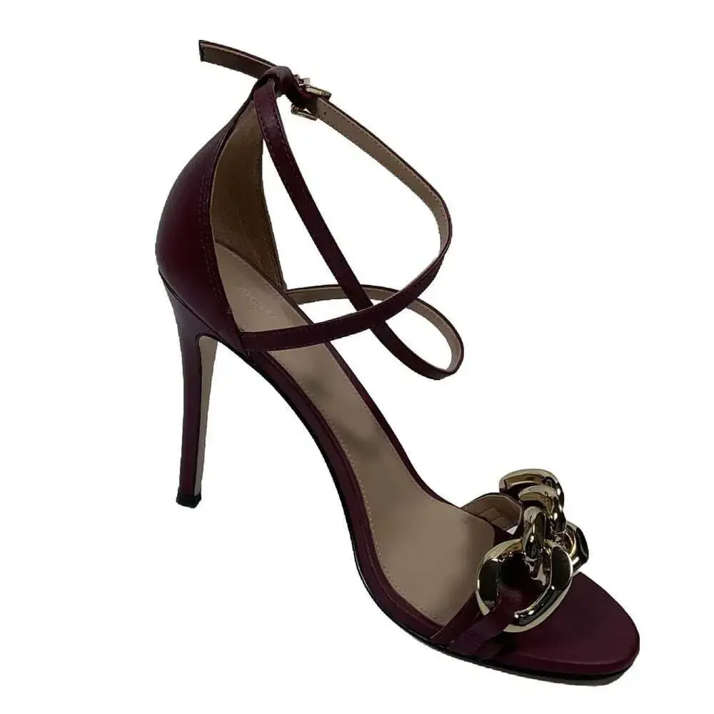 Michael Kors Womens Stiletto Sandal Cherry Red Size 8.5 New with Box